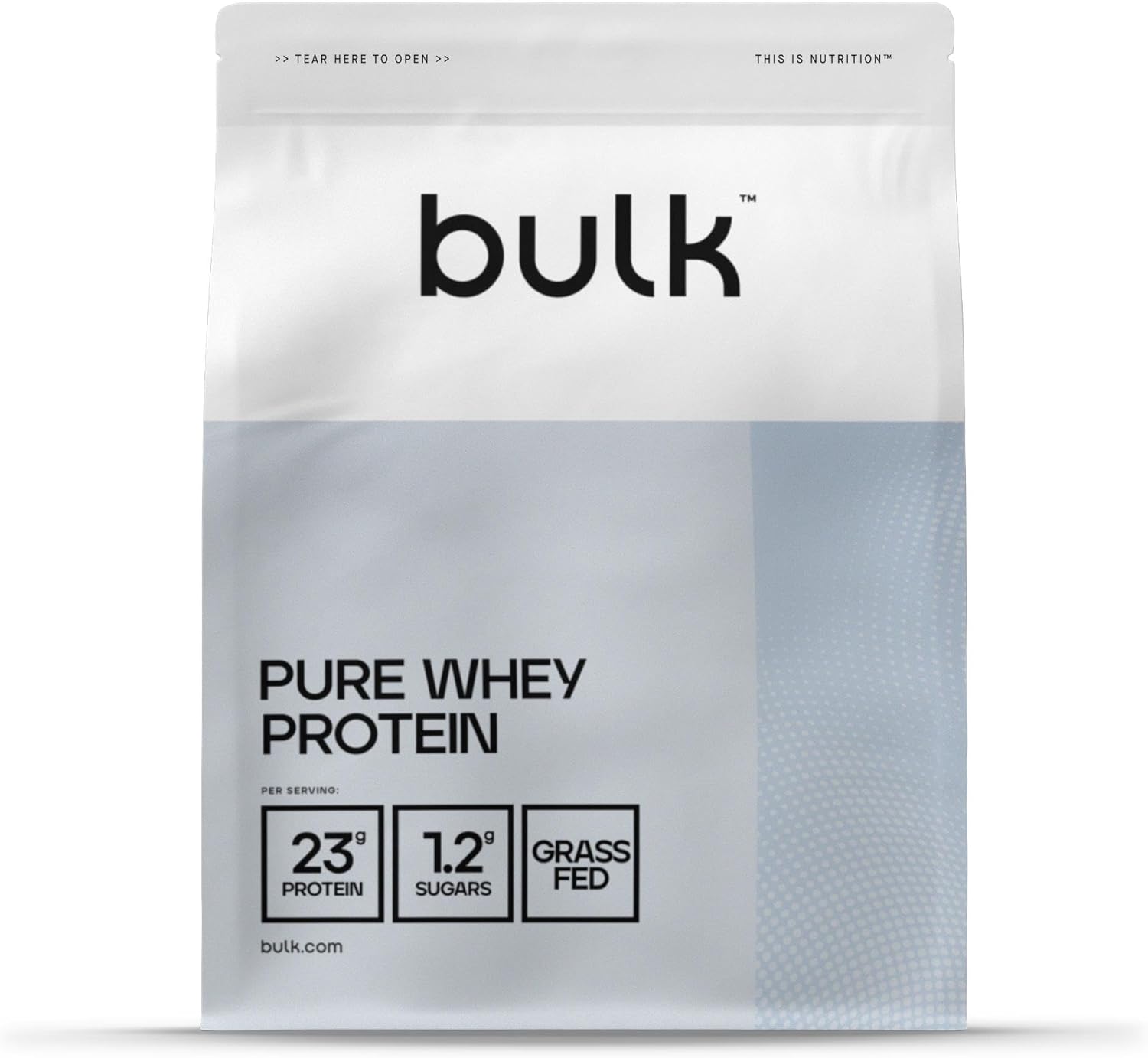 Bolsa de Bulk Pure Whey proteína en polvo sin sabor