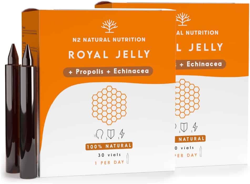Bote de jalea real con propóleo, vitamina C y equinácea