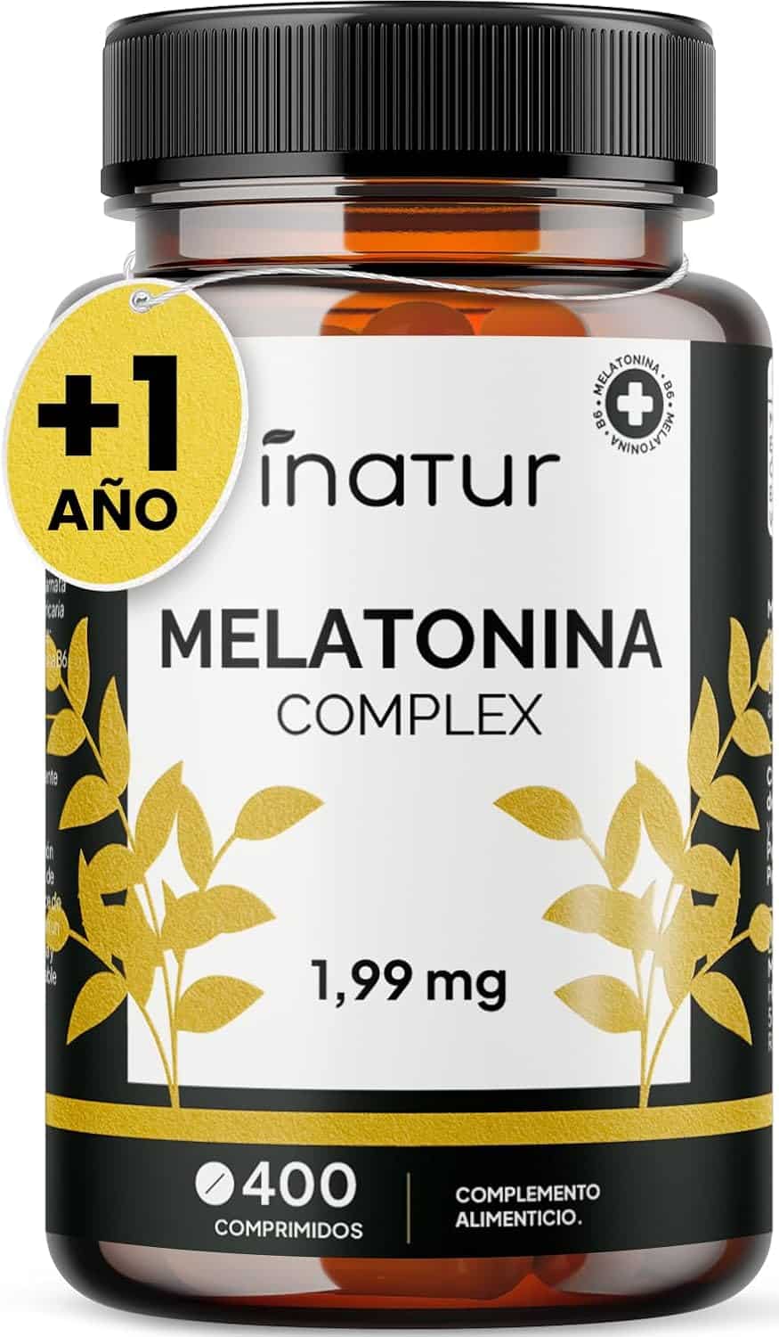 Bote de melatonina complex 1,9 mg con magnesio y pasiflora
