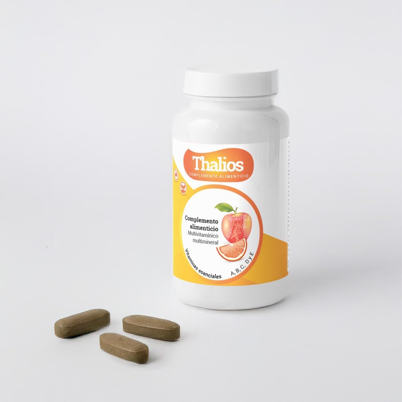 Bote de multivitaminas y minerales activo completo