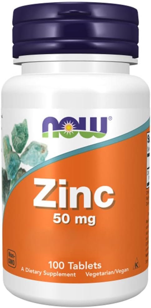 Bote de Now Foods Zinc 50 mg depot