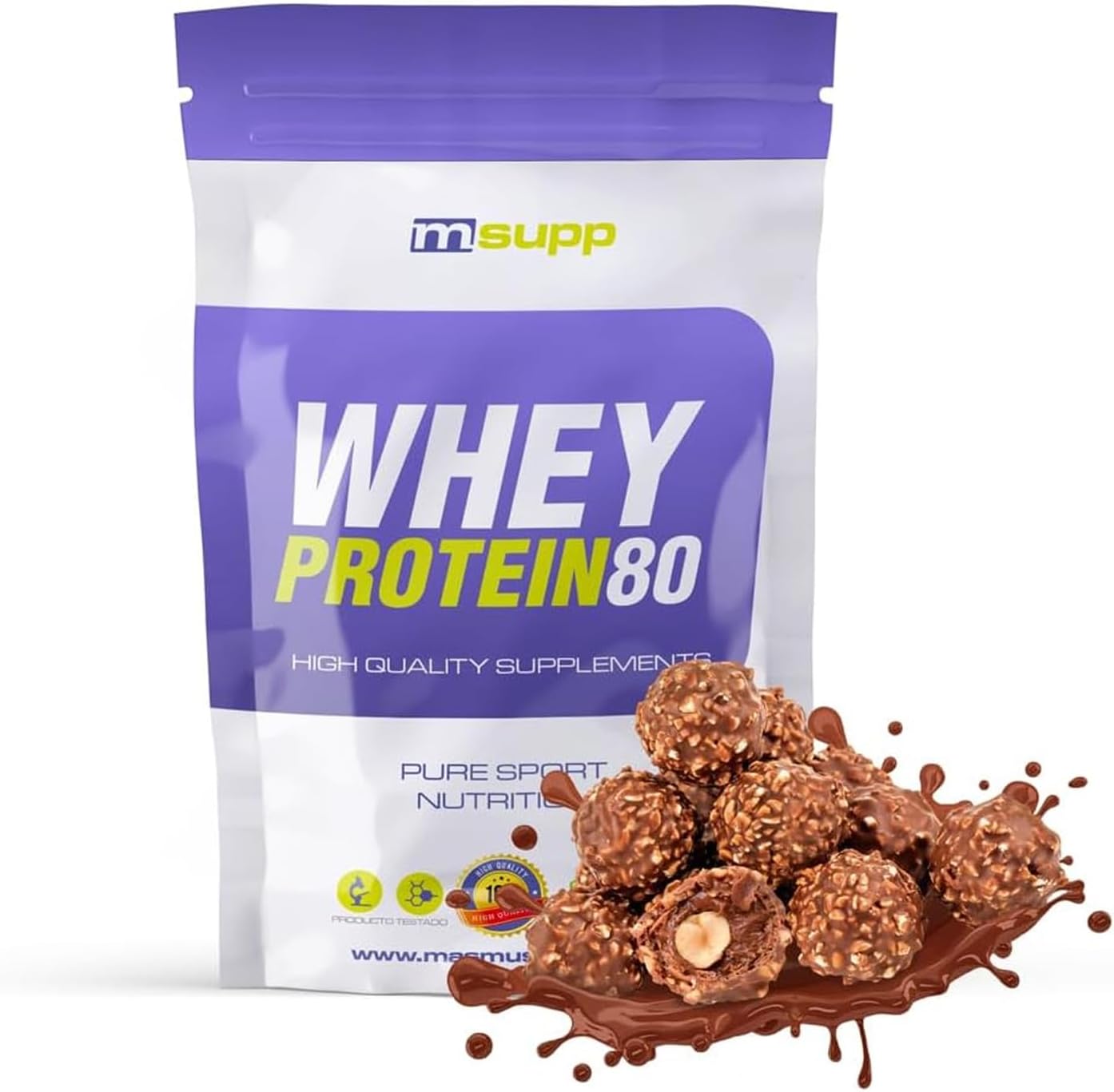Saco de proteína whey MM Supplements 80